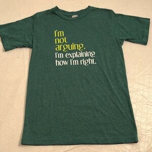 Urban Smalls green multicolor graphic t-shirt 12 years old